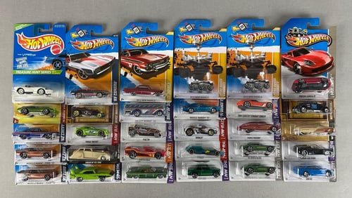 Group of 30 Mattel Hot Wheels Die-Cast Vehicles