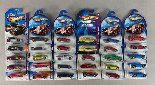 Group of 30 Mattel Hot Wheels Die-Cast Vehicles