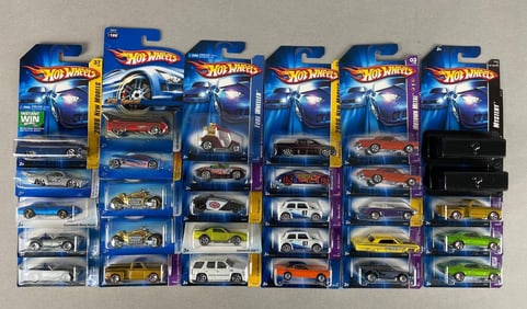 Group of 30 Mattel Hot Wheels Die-Cast Vehicles