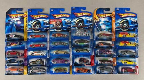 Group of 30 Mattel Hot Wheels Die-Cast Vehicles