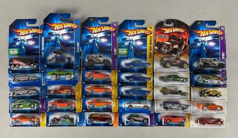 Group of 30 Mattel Hot Wheels Die-Cast Vehicles