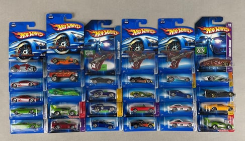 Group of 30 Mattel Hot Wheels Die-Cast Vehicles