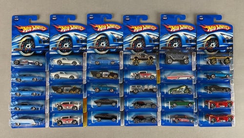 Group of 30 Mattel Hot Wheels Die-Cast Vehicles