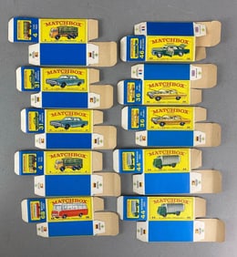 Group of 10 Matchbox Type E Boxes