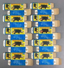 Group of 10 Matchbox Type F Boxes