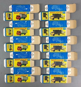Group of 10 Matchbox Type F Boxes