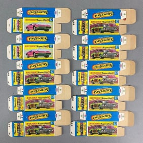 Group of 10 Matchbox Superfast Type G Boxes