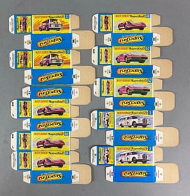 Group of 10 Matchbox Superfast Type G Boxes