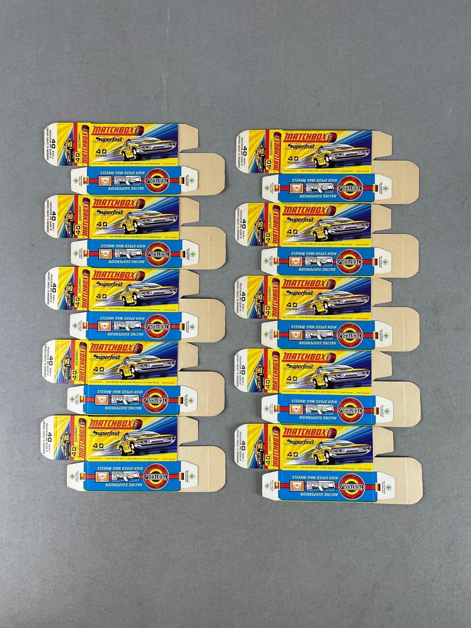 Group of 10 Matchbox Type H Boxes: Guildsman 1