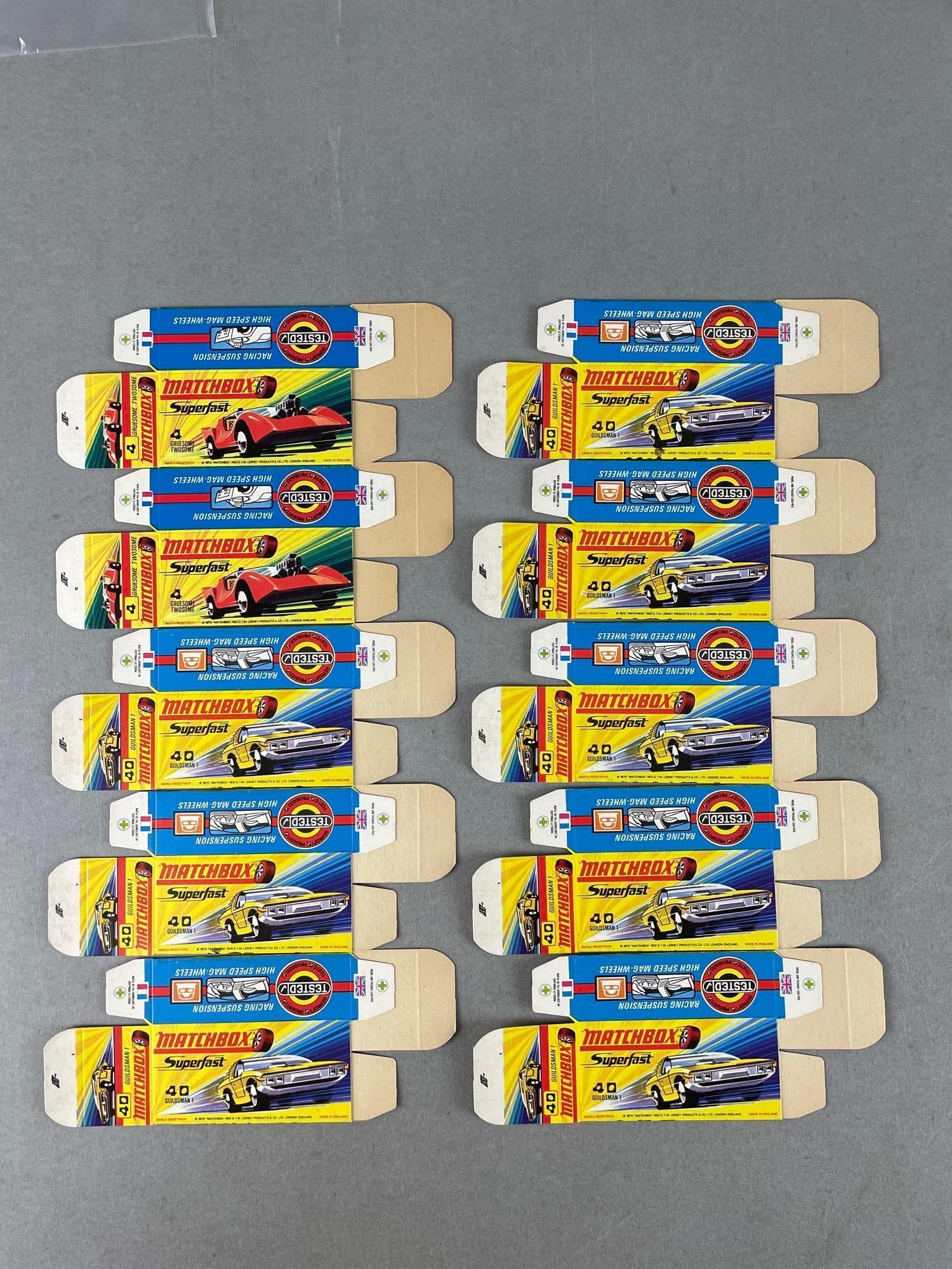 Group of 10 Matchbox Type H Boxes: Includes guildsman 1