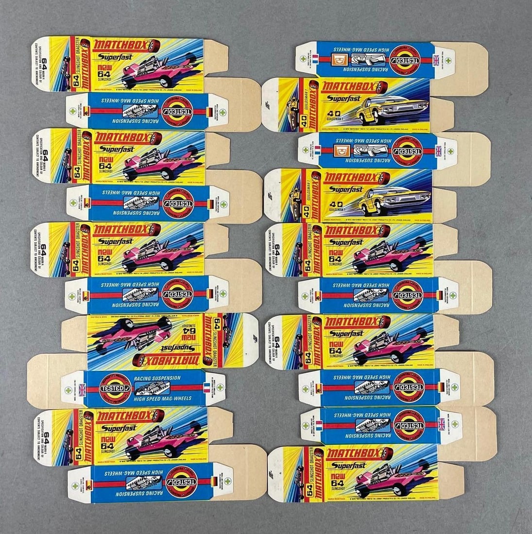 Group of 10 Matchbox Type H Boxes: Includes guildsman 1 and more