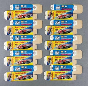 Group of 10 Matchbox Type I Boxes