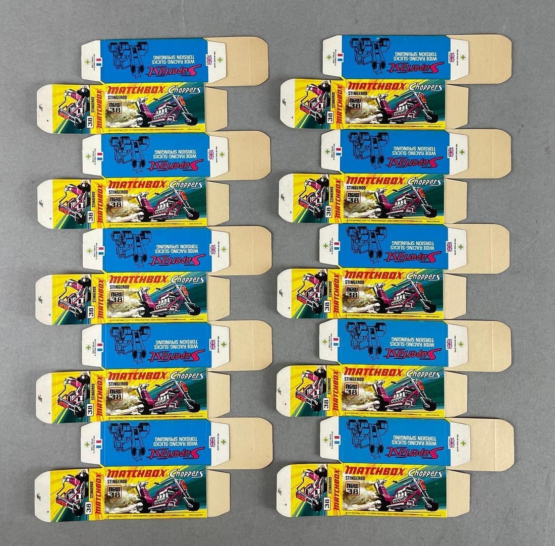 Group of 10 Matchbox Type I Boxes: Stingeroo
