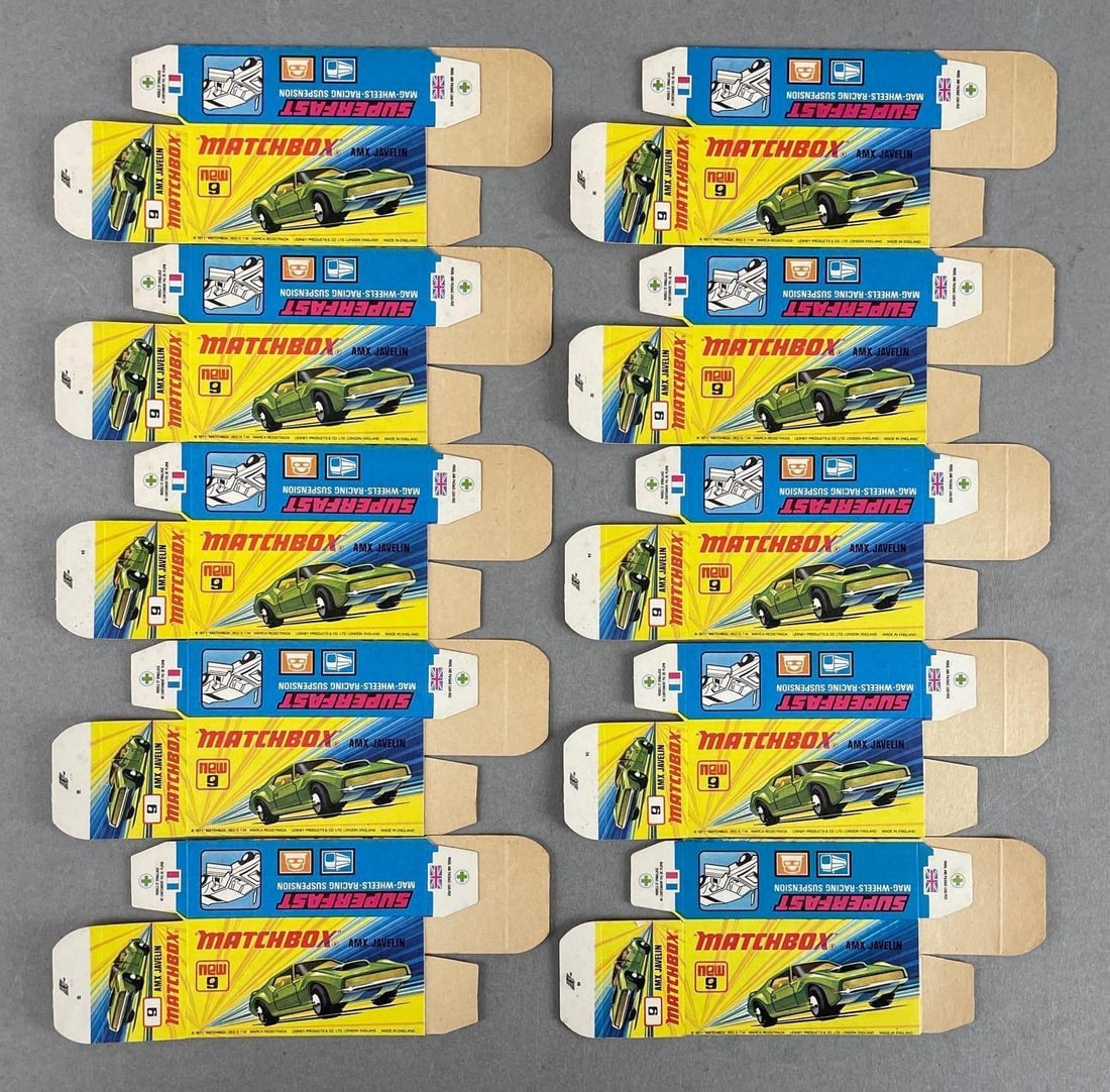 Group of 10 Matchbox Type I Boxes: AMX javelin