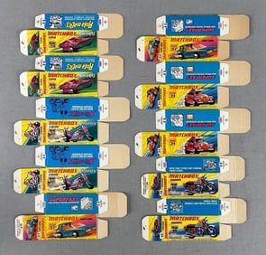 Group of 10 Matchbox Type I Boxes