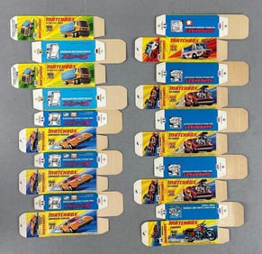 Group of 10 Matchbox Type I Boxes