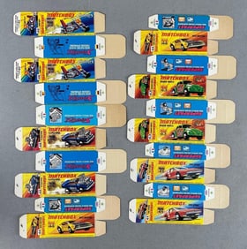 Group of 10 Matchbox Type I Boxes