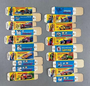 Group of 10 Matchbox Type I Boxes