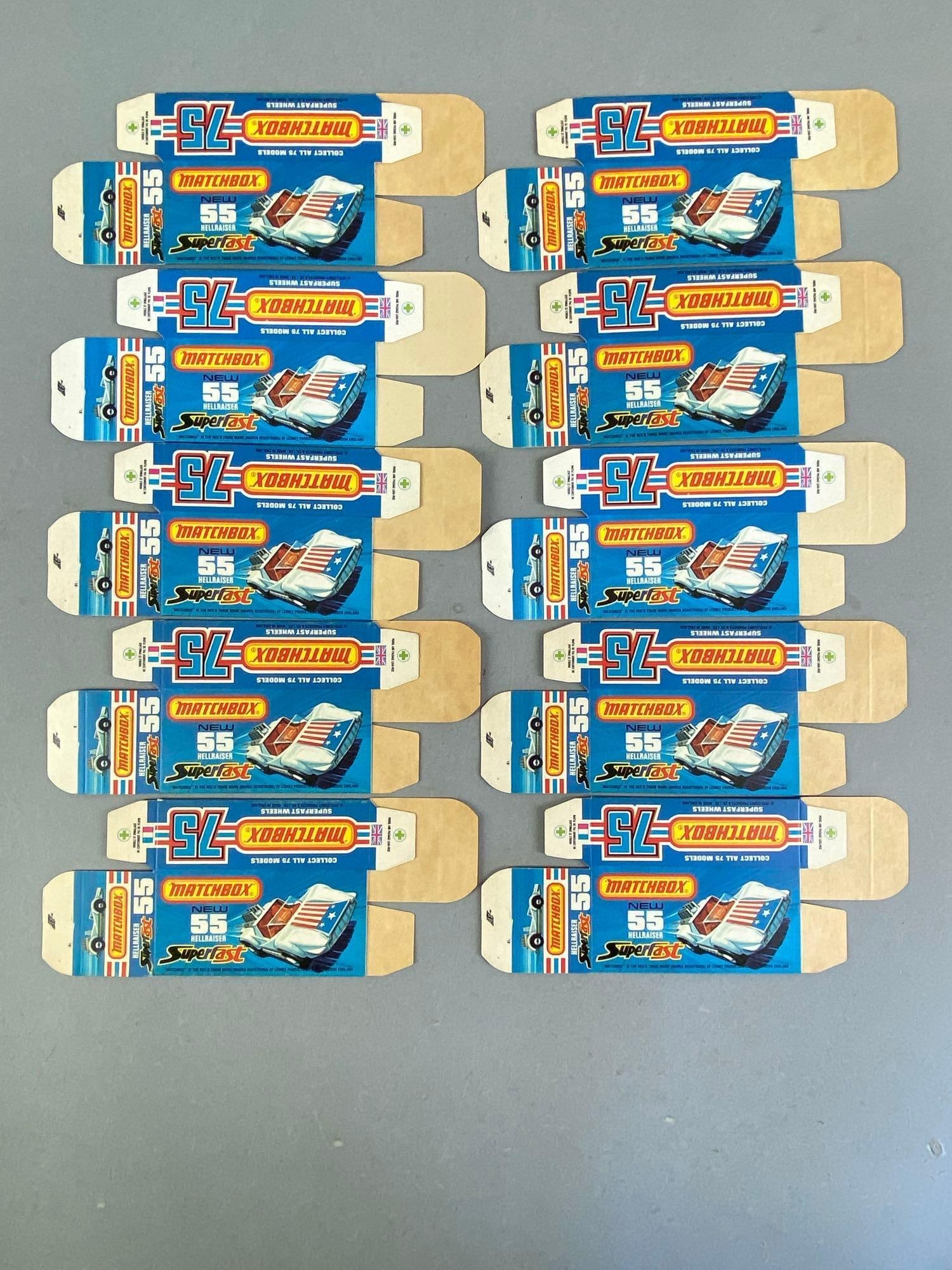 Group of 10 Matchbox J Type No. 55 Superfast Boxes (1 of 1)