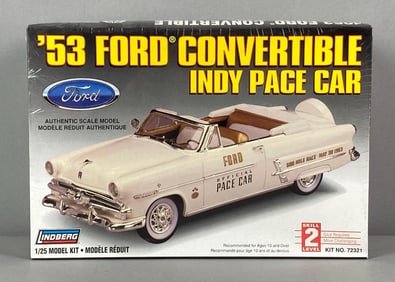 Lindberg 1953 Ford Convertible Indy Pace Car Plastic Model Lit