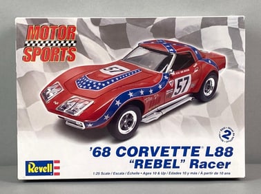 Revell Motor Sports 68 Corvette L88 Rebel Racer Plastic Model Kit
