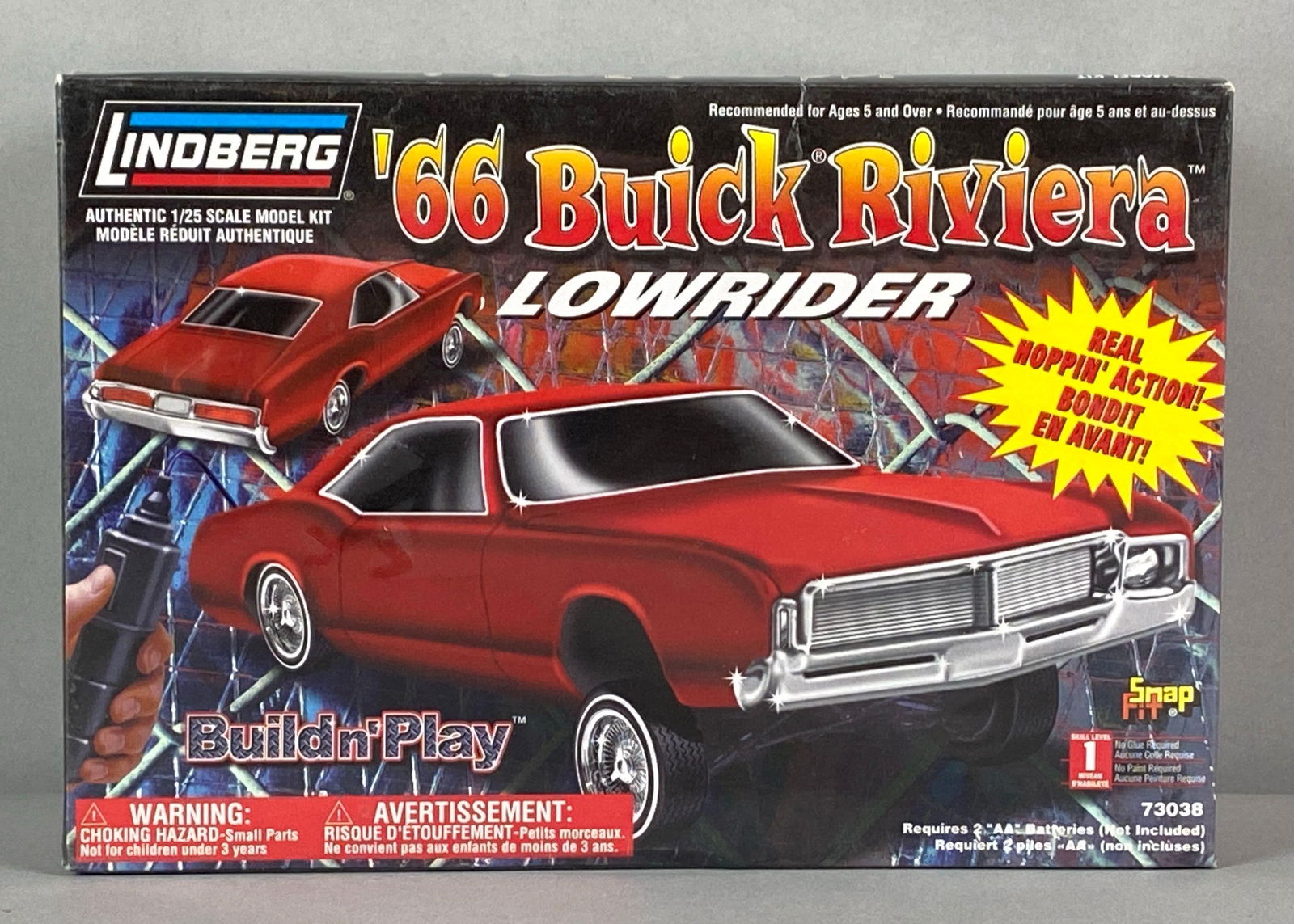 Lindberg 66 Buick Riviera Lowrider Plastic Model Kit (1 of 3)