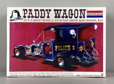 Monogram Paddy Wagon Police 3 Plastic Model Kit