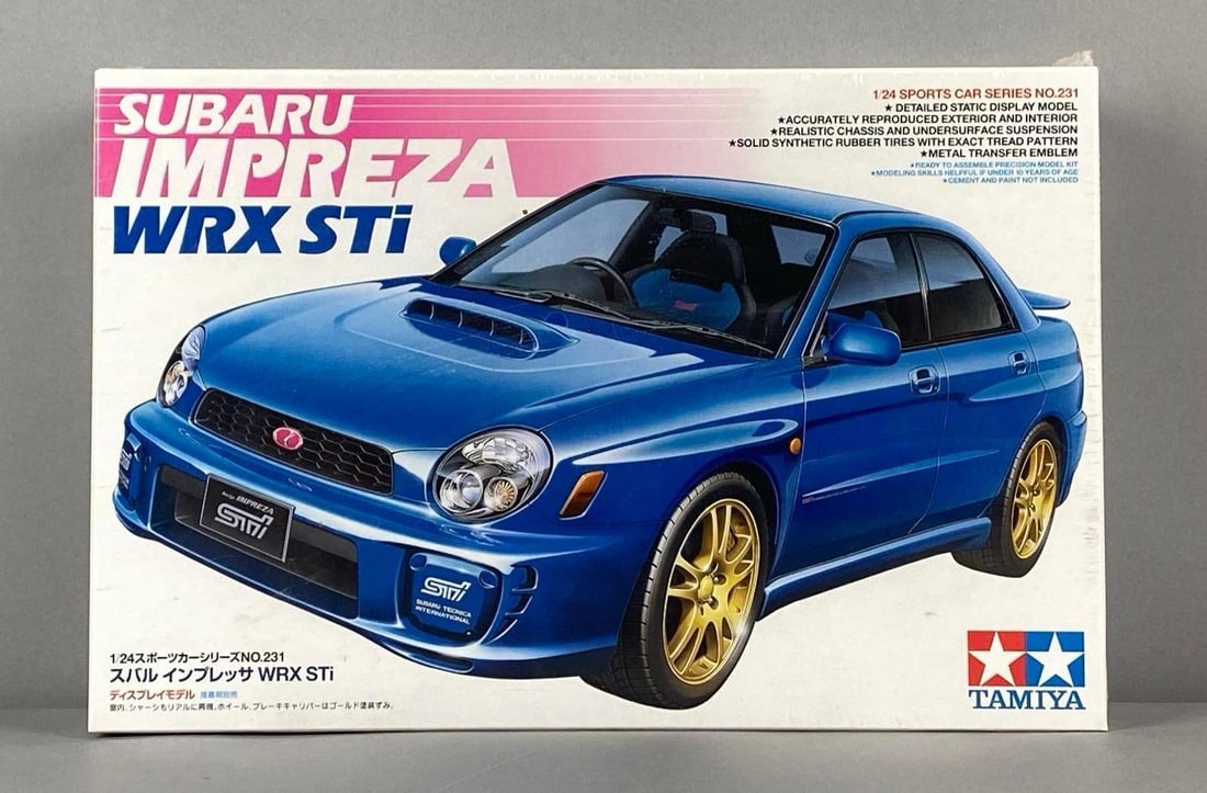 Tamiya Subaru Impreza WRX STi Plastic Model Kit: 1/24 scale, sealed