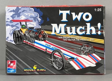 AMT ERTL Two Much! Twin Engine Dragster Plastic Model Kit