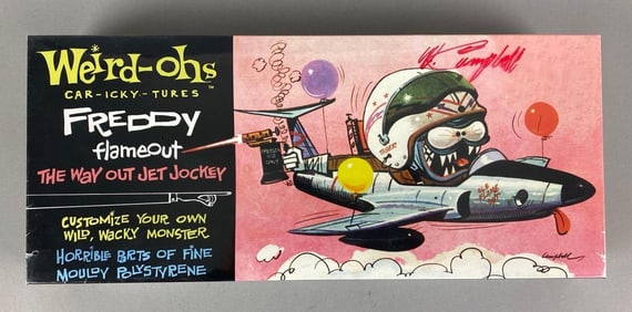 Hawk Signed Weird-Ohs Freddy Flameout Plastic Model Kit