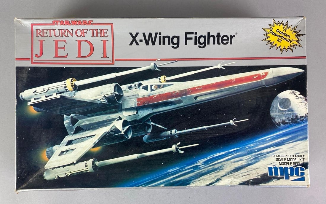 MPC Star Wars ROTJ X-WING Fighter Plastic Model Kit (1 of 3)