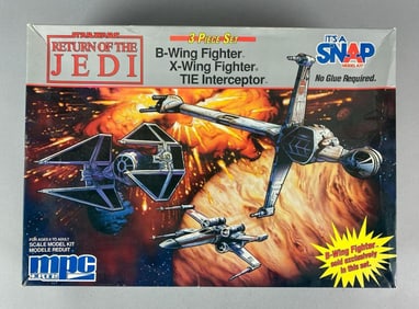 MPC ERTL Star Wars ROTJ 3 Piece Star Fighter Plastic Model Kit