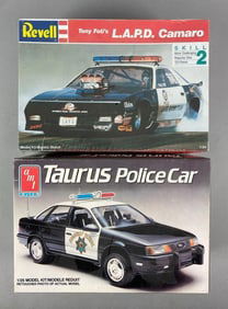 Group of 2 Police Car Plastic Model Kits