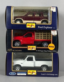 Group of 3 Ford Die-Cast Trucks
