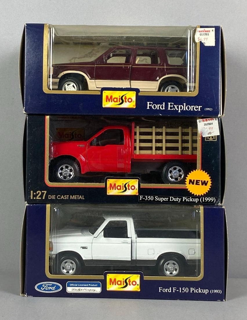 Group of 3 Ford Die-Cast Trucks (1 of 3)