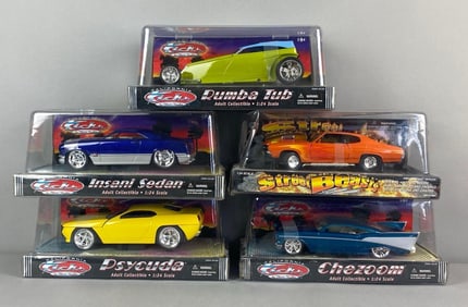 Group of 5 Die-Cast Muscle Cars