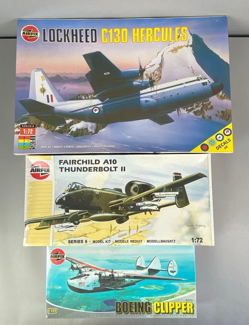Group of 3 AirFix Aircraft Plastic Model Kits (1 of 2)
