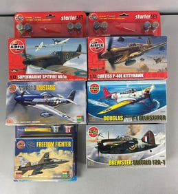Group of 6 Military Aircraft Plastic Model Kits