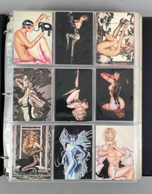 Collection of Adult Pin-Up and Risque Trading Cards