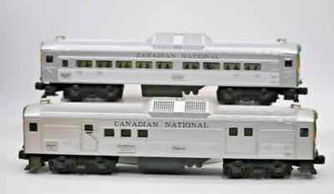 Lionel O Scale Canadian National Budd Passenger Car Set