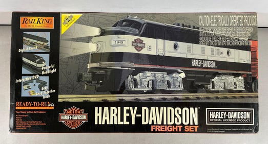 MTH Rail King O Scale Harley Davidson Freight Train Set