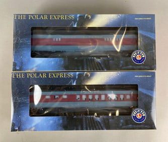 Group of 2 Lionel O Scale The Polar Express Passenger Cars