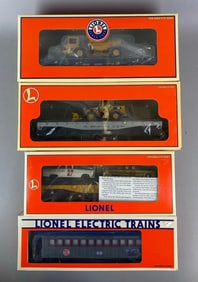 Group of 4 Lionel O Scale Train Cars