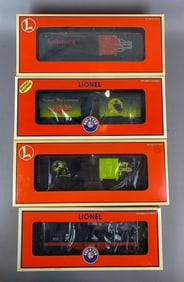 Group of 4 Lionel O Scale Halloween Train Cars