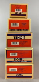Group of 5 Lionel O Scale Christmas Train Cars