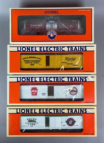 Group of 4 Lionel O Scale Food Train Cars