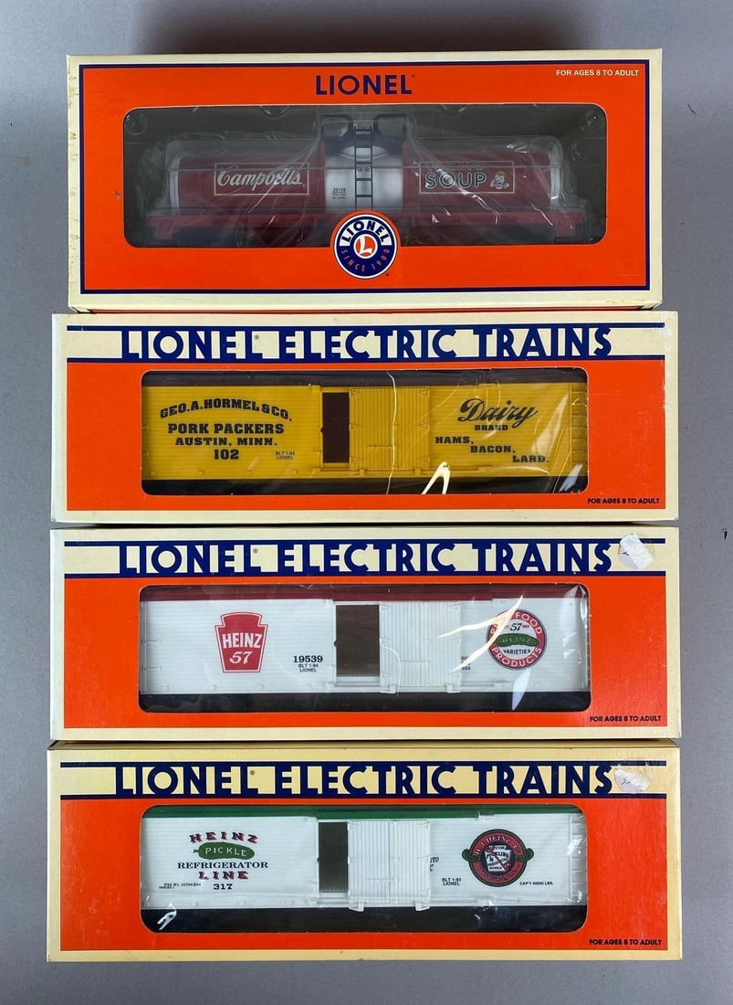 Group of 4 Lionel O Scale Food Train Cars (1 of 2)