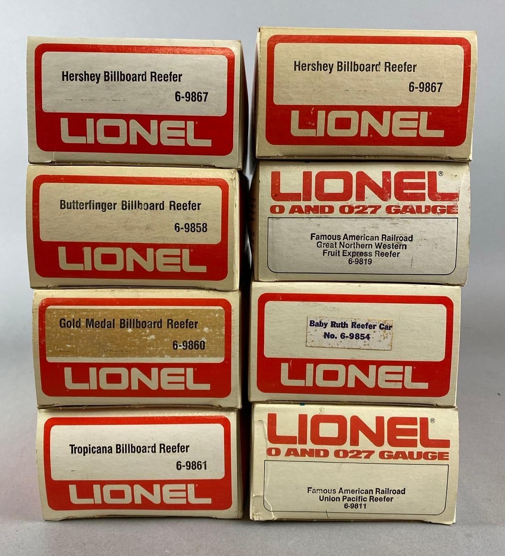Group of 8 Lionel O Scale Reefer Cars (1 of 3)