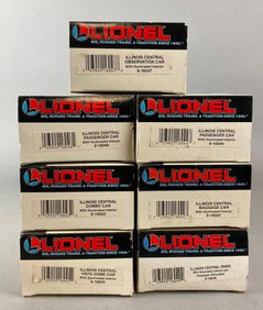 Group of 7 Lionel O Scale Illinois Central Passenger Cars