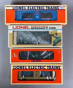 Group of 4 Lionel O Scale Aquarium Cars